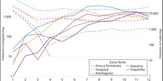 A figure from a recent paper about COVID-19 in Chile, co-authored by Víctor Cobs.
