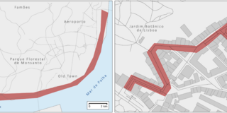Two place footprints collected in Lisbon
