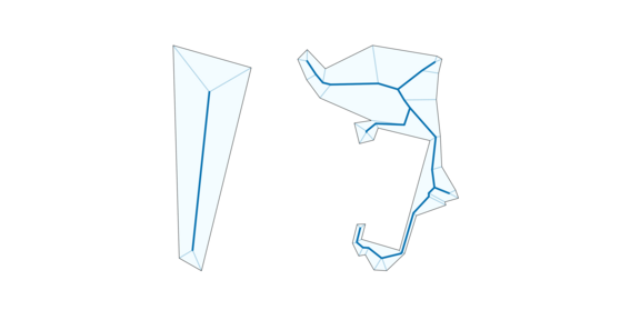 Examples of a simple and a complex sketched polygon from Lisbon