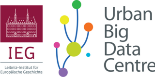 Logos of the Leibniz IEG and the UBDC of the University of Glasgow
