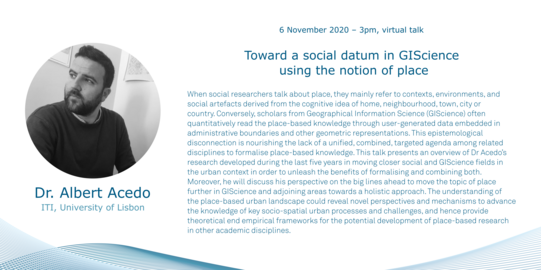Title and abstract of the RAM Colloquium with Albert Acedo